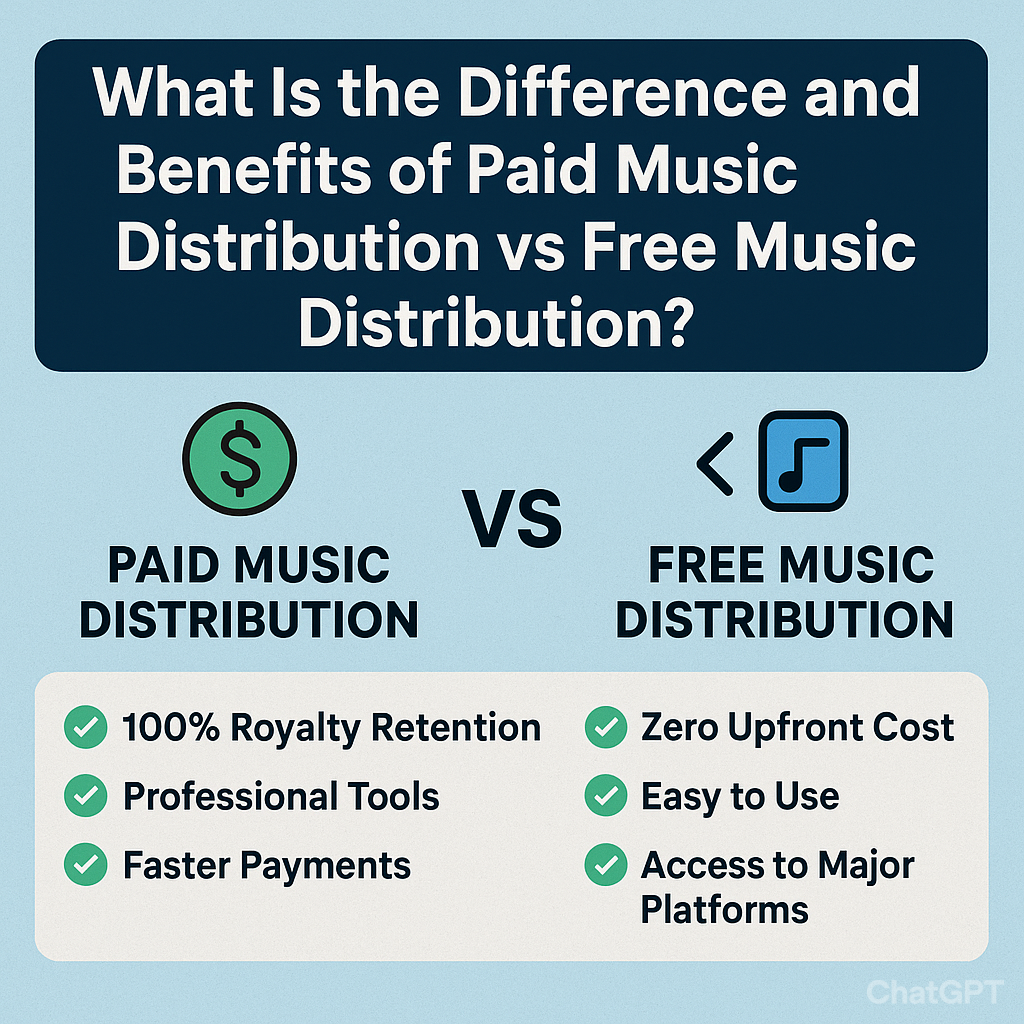 What Is the Difference and Benefits of Paid Music Distribution vs Free Music Distribution?
