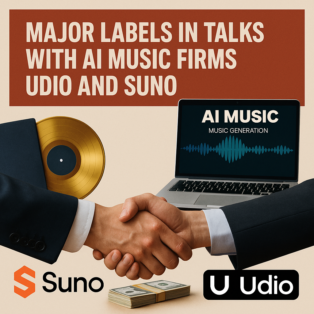 Major Record Labels in Licensing Talks with Controversial AI Music Generators Suno and Udio