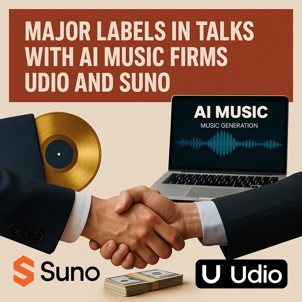 Major Record Labels in Licensing Talks with Controversial AI Music Generators Suno and Udio