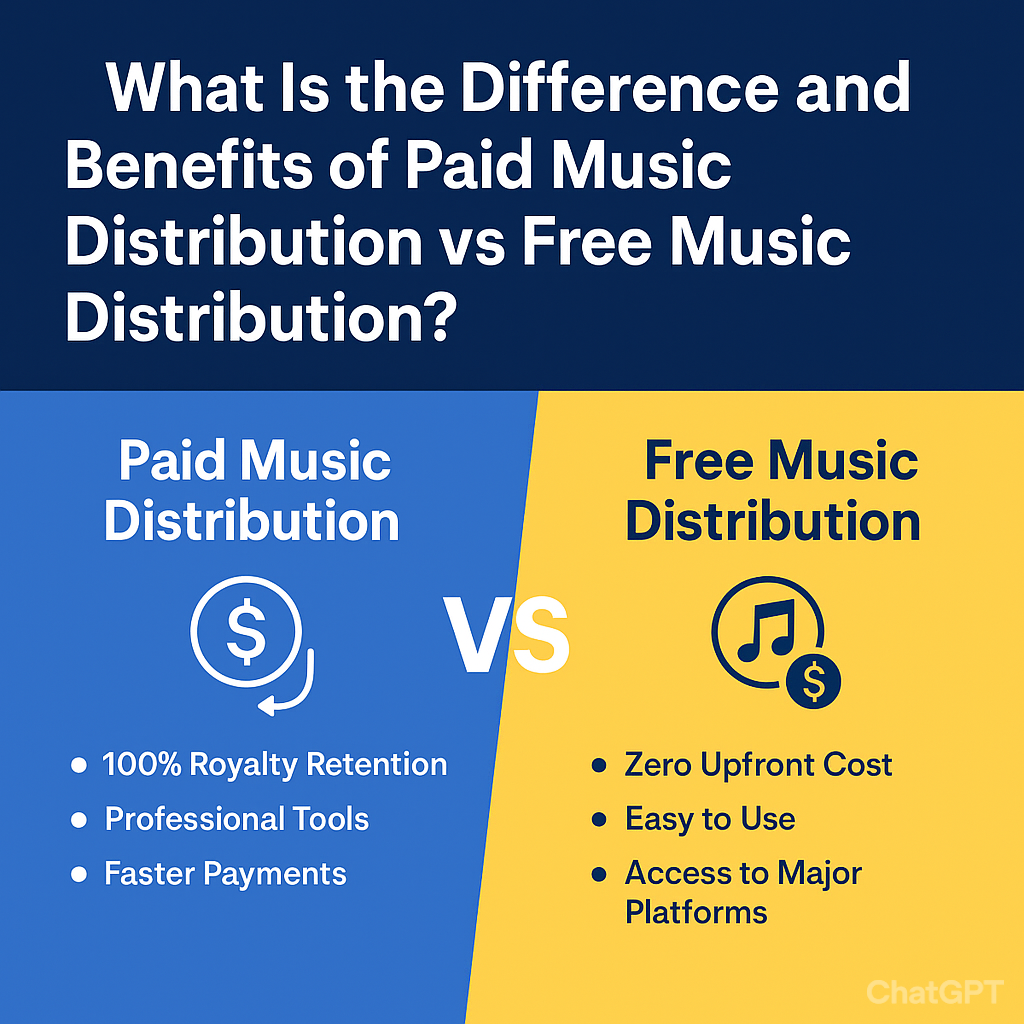 What Is the Difference and Benefits of Paid Music Distribution vs Free Music Distribution?